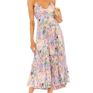 ASTR the Label Blythe Dress in Coral Multi